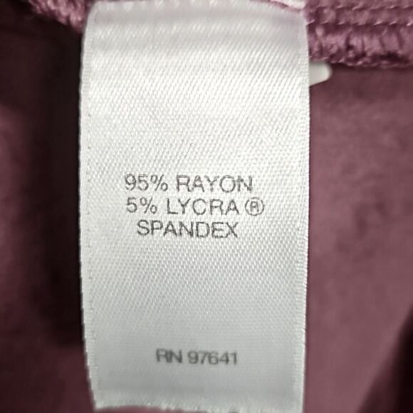 J. JILL Wearever Collection Women's Mauve &  Black 3/4 Sleeve Tunic - Picture 11 of 12